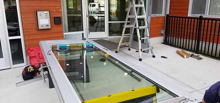 storefront door glass replacement Southeast Edmonton